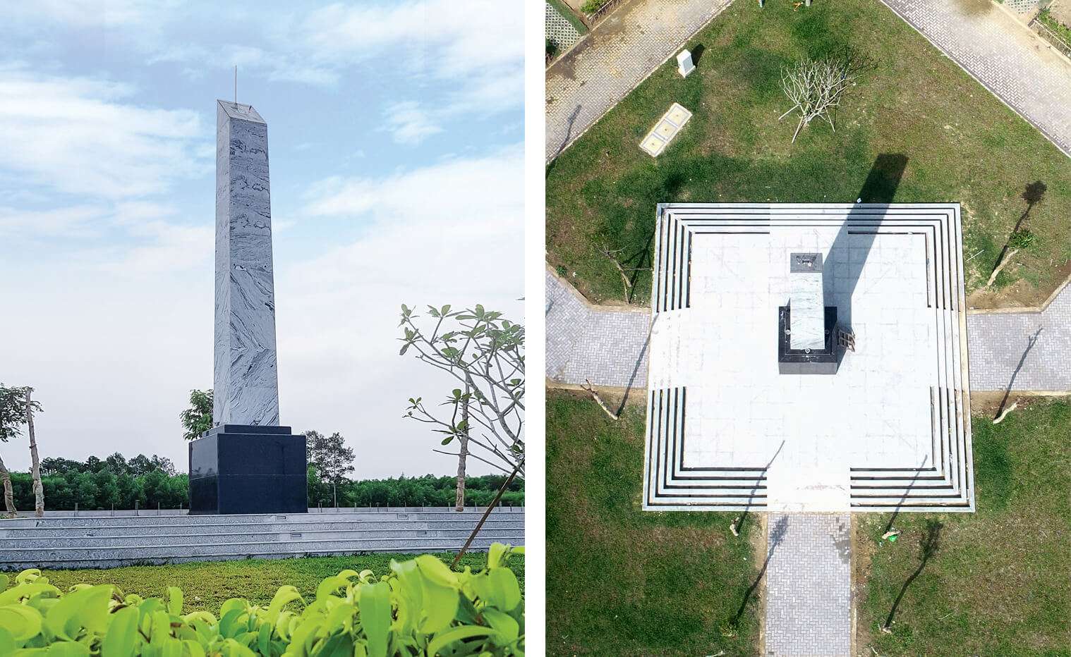 Tháp tâm linh, hệ thống xe điện tại Sala Garden