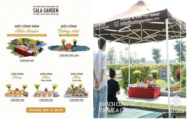 Dịch vụ cúng giỗ tại Sala Garden