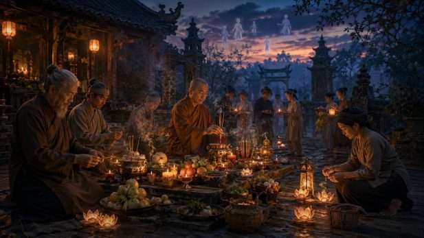 Nghi lễ xá tội vong nhân tại chùa cổ Việt Nam