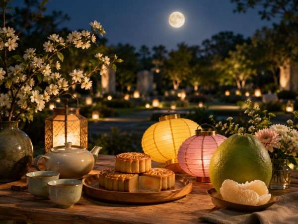 Bánh Trung Thu và đèn lồng truyền thống