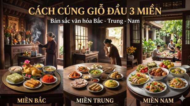 Hướng dẫn cách cúng giỗ đầu chuẩn phong tục 3 miền Bắc Trung Nam