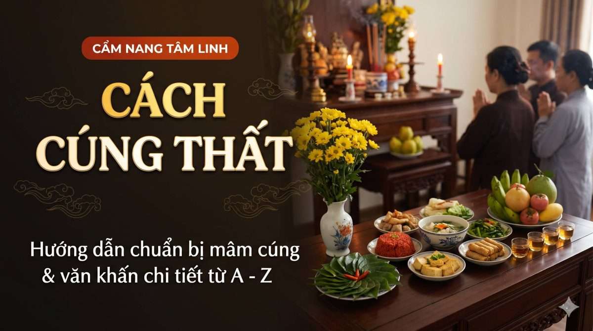 Hướng dẫn cách cúng thất: Chuẩn bị mâm cúng và văn khấn chi tiết