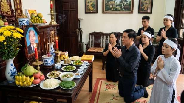 Cúng thất là nghi lễ tâm linh quan trọng được gia đình thực hiện mỗi tuần một lần trong suốt 49 ngày.