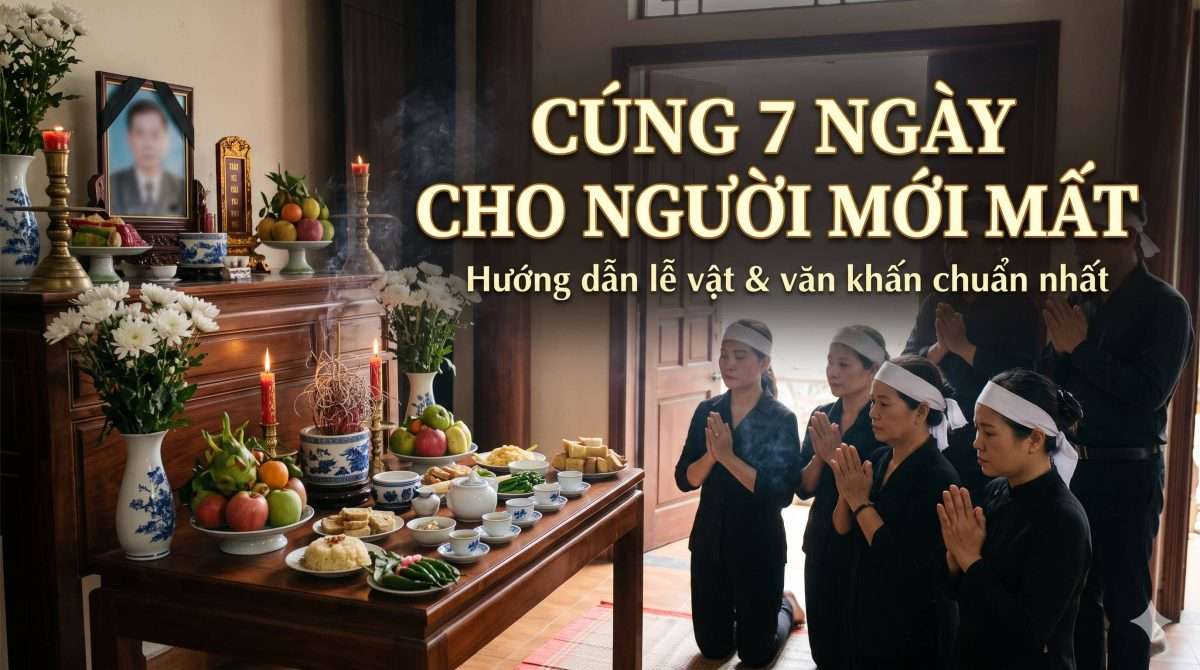 Cúng 7 ngày cho người mới mất: Lễ vật và văn khấn chuẩn