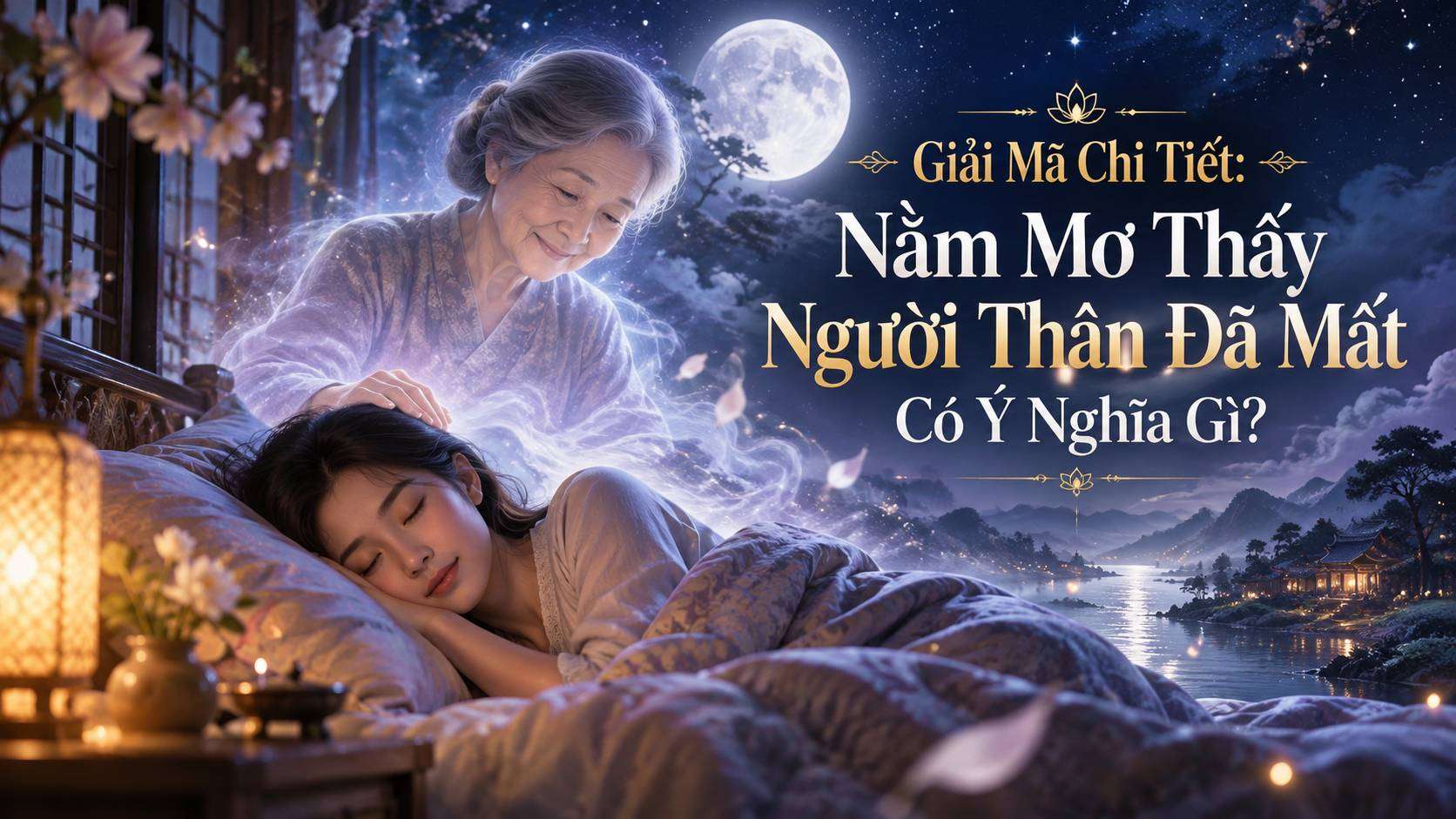 Nằm mơ thấy người thân đã mất xuất hiện trong giấc mơ.
