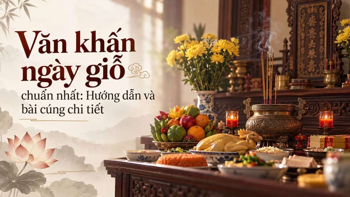 Văn khấn ngày giỗ chuẩn nhất: Hướng dẫn và bài cúng chi tiết