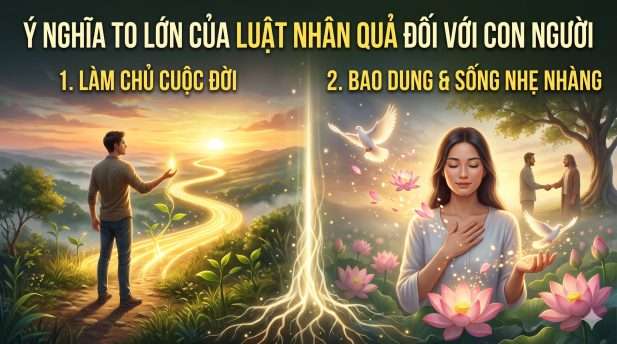  Ý nghĩa của luật nhân quả giúp con người làm chủ cuộc đời và sống bao dung nhẹ nhàng